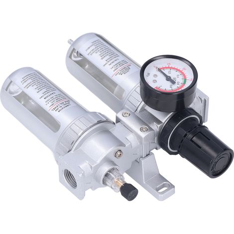 G1/2 Kompressorluftfilter, Wasser-Öl-Abscheider mit Druckregler und Manometer, max. 1 MPa (1/5)