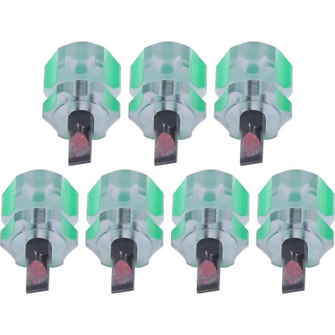 Jeu de 7 tournevis plats à manche court, tournevis multifonctionnel pour machine à coudre avec poignée ergonomique et antidérapante.