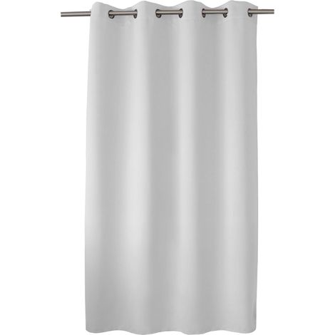 Rideau occultant OBSKUR 140 x 180 cm coloris BLANC GRISE