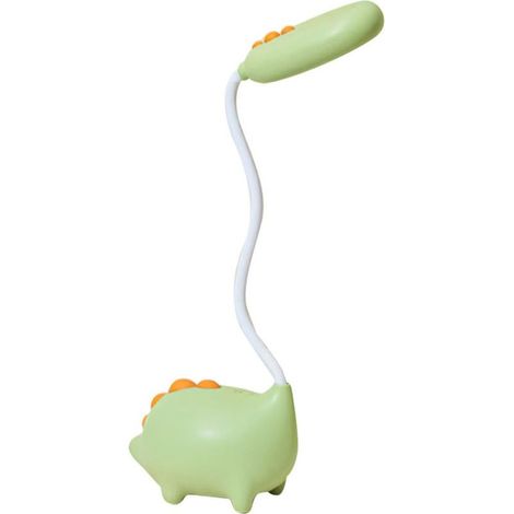 Lampe de bureau en forme de dinosauredirigéveilleuse décorativeUSBAlimentation électrique, verte (1/5)