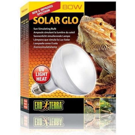 Exo Terra Solar Glo 80W Glühbirne für Reptilien transparent