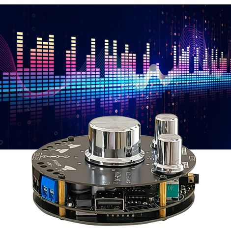 Carte d'amplificateur Bluetooth 2.0/2.1 canaux avec indicateur de volume ZK-R21H et caisson de basses. Amplificateur audio Bluetooth stéréo. (1/5)