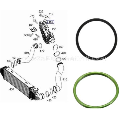 Passend für Mercedes-Benz Turboladerdichtungen, 2-teiliges Set A0179973545 A0149976445 0149976445 (1/4)