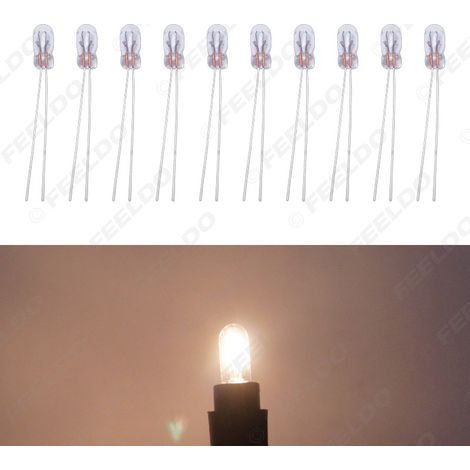 Ampoules halogènes automobiles 12V 30MA T3 très populaires, feux de stationnement, éclairage du tableau de bord, lumière blanche chaude.