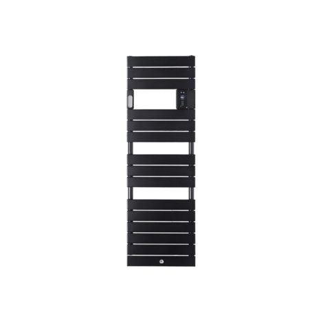 Sèche-serviettes Riviera 2 étroit avec soufflerie 1500W noir carbone - THERMOR - 498258