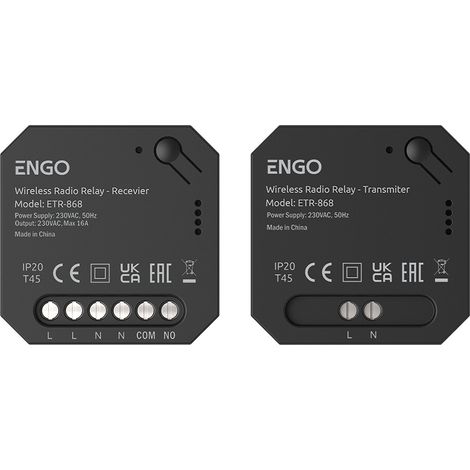 Trasmettitore wireless EngoLink, engo ETR-868, controllo trasmettitore+ricevitore (1/3)