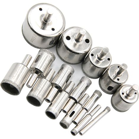 15 brocas de diamante para una perforación rápida y precisa, herramienta manual para abrir agujeros en mármol, granito y baldosas cerámicas. (1/5)