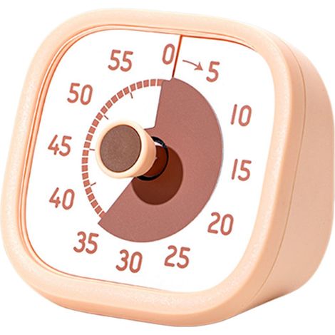Timer visivo da 60 minuti, orologio con conto alla rovescia per bambini e adulti, strumento meccanico resistente per la gestione del tempo