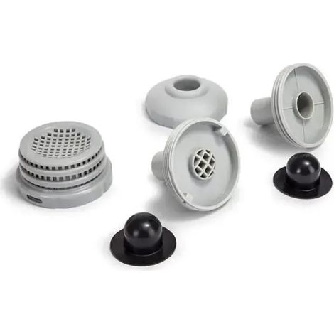 Kit de connecteur jet deau pour piscine pour et Bestway avec filtre buse et couvercle noir