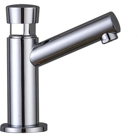 Robinet d'eau, cuivre, temporisé, eau froide, pour toilettes (1/5)