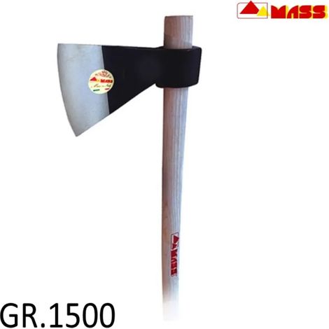 SCURE AQUILA GR.1500 IN ACCIAIO FORGIATO CON MANICO LEGNO (1/2)