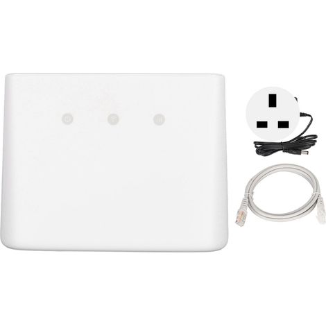 Routeur WiFi 4G 300Mbps avec emplacement nano SIM, double port d'antenne, hotspot mobile pour 32 utilisateurs, adaptateur secteur 100-240V prise UK, idéal Asie Europe (1/5)