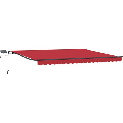 Maison Exclusive - Tenda Retrattile Rosso 400 × 300 cm Tessuto