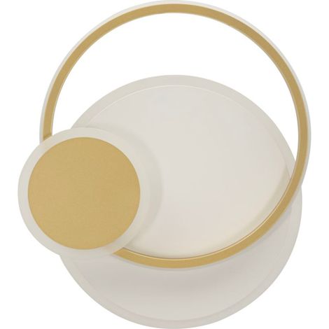 Applique da parete in metallo oro, 29x6,5x34 cm – Lampada led Dish (1/5)