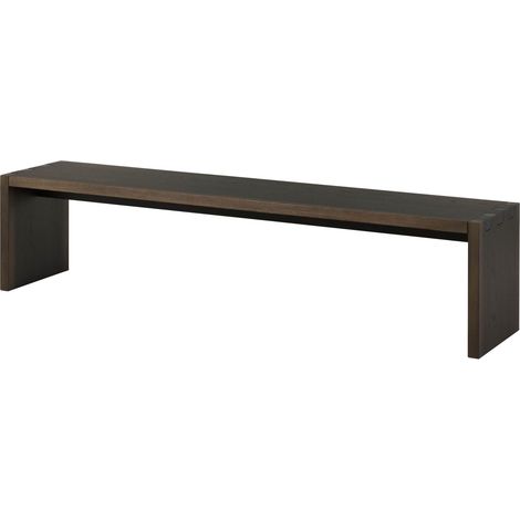Panca in legno di quercia 100x68x115 laccato marrone scuro Beams 85