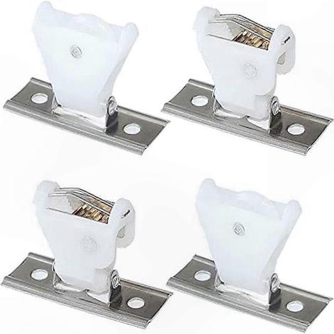Rideau en bambou avec cordon et bloqueur, lot de 2 lattes coulissantes, poulie de fenêtre roulante, kit de 2 loquets à noyau en cuivre (1/5)