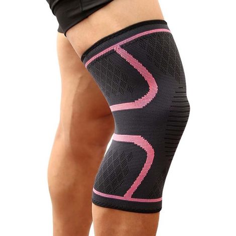 Genouillère de sport Xerolax - Genouillère - Manchons de musculation - Support de genou - Genouillère de compression - Bandes de genou - Femme - Homme - Rose - Taille XXXL (1/5)