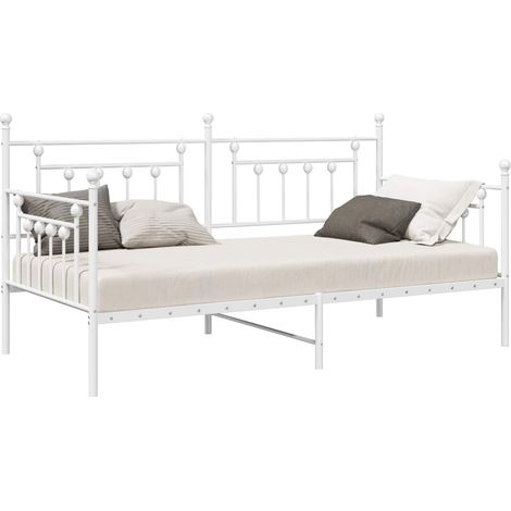 Maison Exclusive - Estructura de cama de día 100 x 190 cm Acero (1/5)