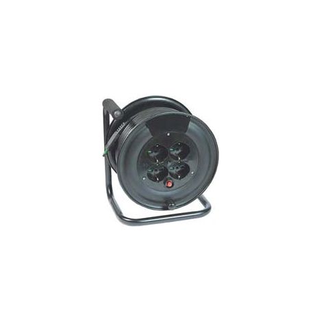 Enrouleur de câble civil Onda Electric avec 4 prises "Garanti Line" - ø 260 mm - câble de 25 m H05VV-F section 3G1.5