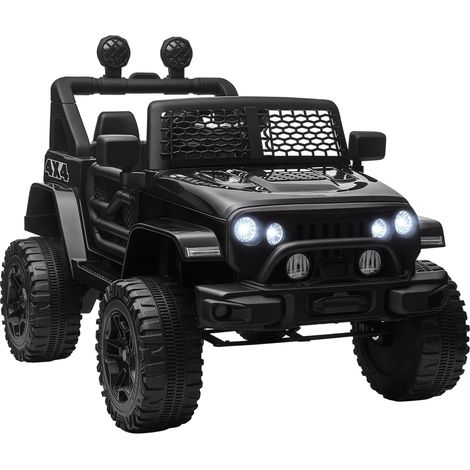 Coche eléctrico infantil 4x4 100 x 64,2 x 71 cm mando a distancia parental suspensión robusta diseño moderno de PP negro 210000470 (1/5)