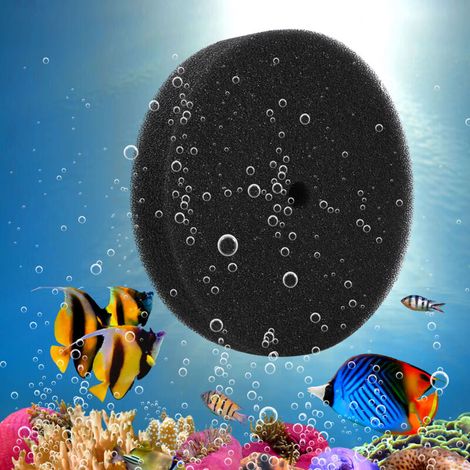 Mousse Filtre Aquarium Rond en Éponge Noire 120 mm pour Filtre à Sable FBF900 – 1 Pièce (1/4)