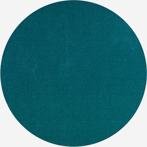 Tapis rond frisé pétrole anallergique salon Milano Unit PET101 (1/3)