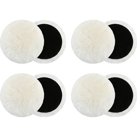 Set of 8 wool felt polishing discs for angle grinders - Glossy polishing disc - Round angle grinder - Polishing discs for angle grinder (180 mm) (1/5)