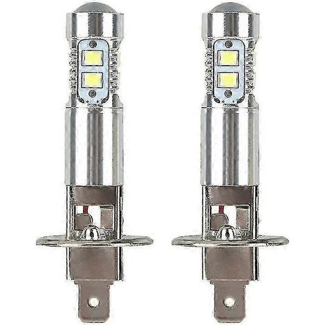 Lot de 2 ampoules LED H1 pour phares de voiture, 100 W, 6000 K, pour feux de brouillard. (1/5)