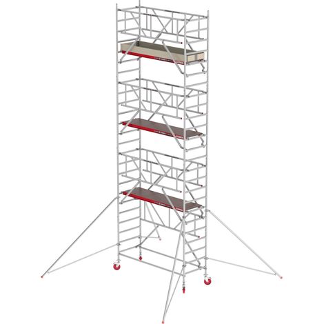Altrex Fahrgerüst RS Tower 41 PLUS Aluminium mit Safe-Quick® und Holz-Plattform 8,20m AH breit 0,90x1,85m