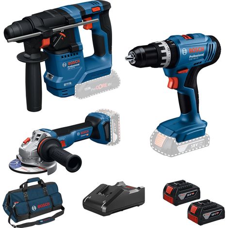 Combo Kit Bosch GSB + GBH + GWS 18V 4Ah (1/5)