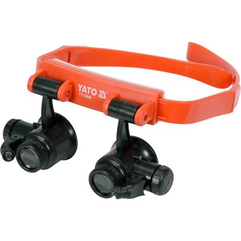 Yato YT-73840 lente de aumento y lupa 10x Negro, Naranja (1/3)