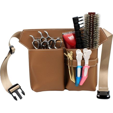 Etui Pour Ciseaux Coiffure - Etui Taille-Cheveux Avec Ceinture Ajustable - Pour Salon Ou Usage Personnel - 1 Pièce (1/5)