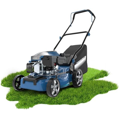 Cecotec Cortacésped de Gasolina Terrenator 2700.41 Total Z. Motor de 144cc, 2,4kW y 3,2CV, Cuerpo de Acero 41cm