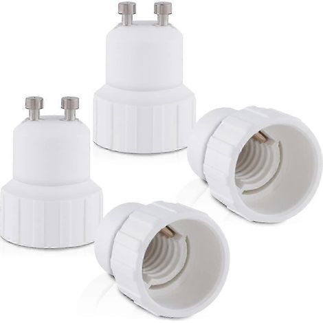 4 adaptateurs de douille GU10 vers E14 à baïonnette pour ampoule halogène/LED (1/5)
