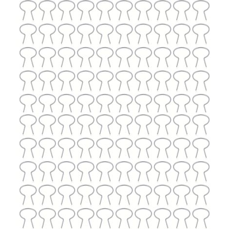 Attache de clôture torsadée en acier galvanisé, outil de maillon de chaîne pré-coupé pour poteau circulaire de 1 à 100 pouces, 5/8 pièces (1/5)