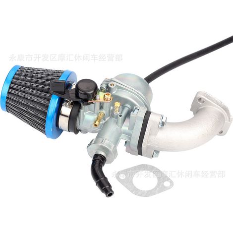 Off-road motorcycle/ATV/beach motorcycle accessories 50CC-125CC PZ22 carburetor intake manifold air filter blue (1/5)