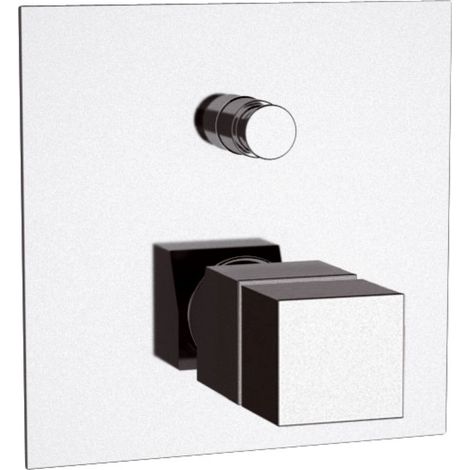Rubinetto termostatico vasca-doccia da incasso - serie qubika thermo (1/2)