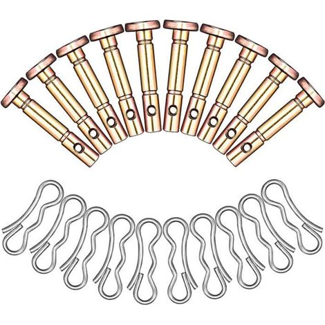 Confezione da 20 perni di sicurezza per spazzaneve – compatibili con i modelli 738-04124 e 714-04040, in acciaio resistente