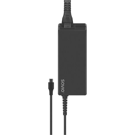 Chargeur pour appareils mobiles Savio ZA-01 : Netbook, ordinateur portable, smartphone, téléphone, noir, secteur intérieur. (1/5)
