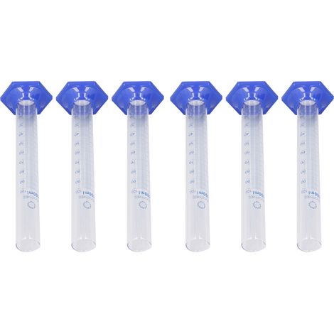 Lot de 10 éprouvettes graduées en verre borosilicate 100 ml capacité grande échelle nette pour labo expérience (1/5)
