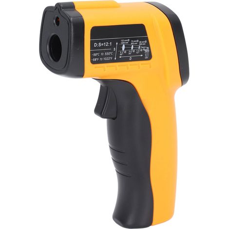 Pistolet thermomètre infrarouge industriel LCD pour sol et cuisine (1/5)