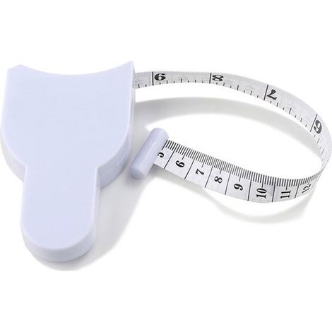 Ruban à mesurer - Flexible - Ruban à mesurer pour le corps - Ruban à mesurer pour la circonférence - Blanc - 150 cm - Extensible - 20 x 55 x 90 mm - Plastique - Ruban à mesurer Hobby (1/4)