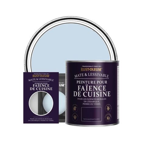 Peinture pour Faïence de Cuisine, Finition Mate - Ciel Bleu (1/3)