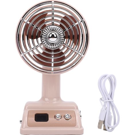 Table de ventilateur de bureau inclinable réglable 100 vitesses Portable pour chambre à coucher Table de couchage bureau maison cuisine Camping rose (1/5)