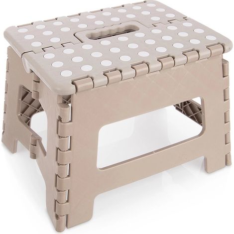Klappbarer Tritthocker, rutschfest, 32 x 25 x 22 cm, Tragkraft 120 kg