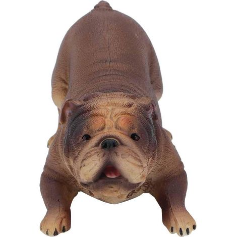 Jouet bulldog de simulation pour - Détails exquis pour l'éducation - Décoration de la maison - En plastique - Décoration d'intérieur (127-878)) (1/5)