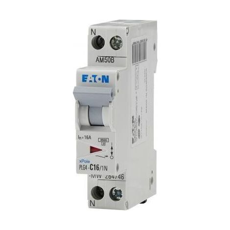 Eaton – Disjoncteur unipolaire 16A – Courbe C – Pour installations électriques – Protection contre surcharge et court-circuit