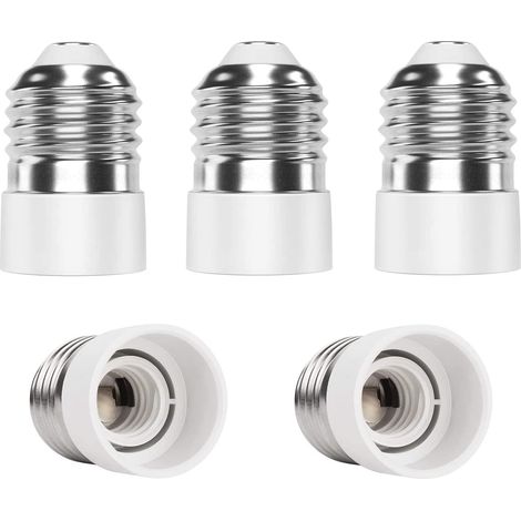 Convertisseur E27 E14 - Adaptateur De Douille Pour Lampes Led Et Fluocompactes - Lot De 5