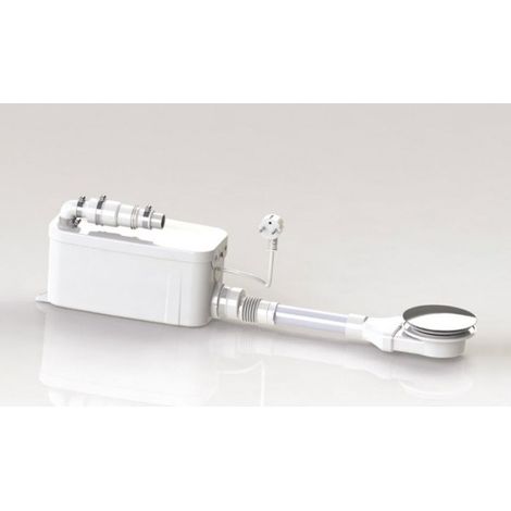 Watermatic – Pompe de relevage pour douche à receveur extra plat – Puissance 250 W – Clapet anti-retour – Déclenchement bas 30 mm