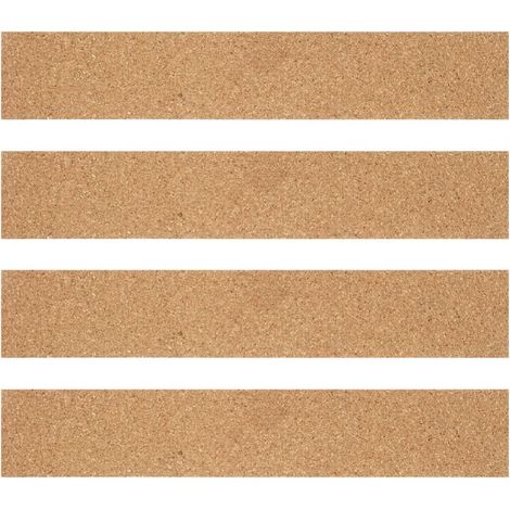 Lot de 4 bandes adhésives en liège naturel pour bureau, faciles à (1/5)